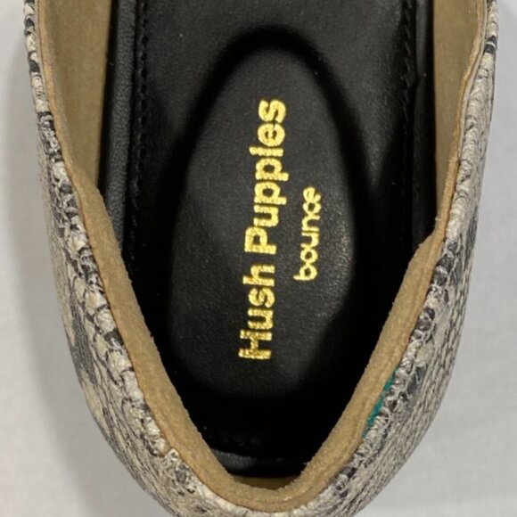 Hush Puppies White & Green Snake Print Sadie D'Orsay Flat - Women Size 8 - Picture 4 of 7